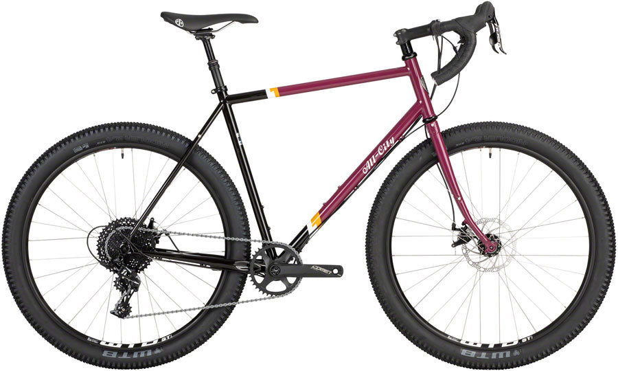 All-City Gorilla Monsoon GRX Bike - Aqua Seafoam (650b Steel APEX Berry 46cm)