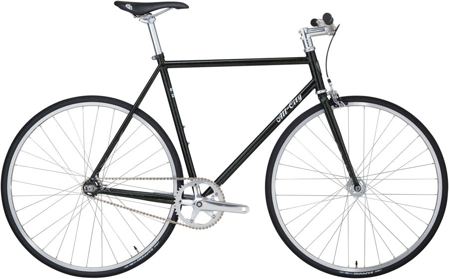 All-City Big Block Black/Green Sparkle (52cm Complete Bike)