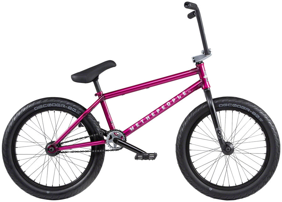 We The People Trust BMX Bike (20.75" TT Translucent Berry Pink Freecoaster)