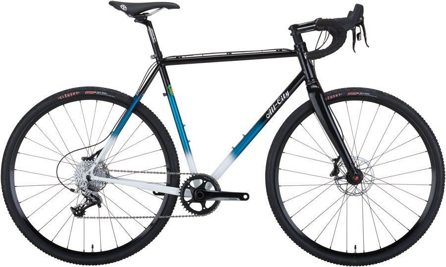 All-City Macho King Bike - Black/Teal Fade (52cm 853 Disc Limited Edition Blue/White)