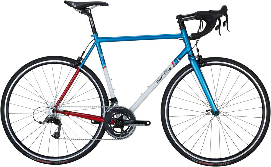 All-City Mr. Pink (46cm Mr ZONA 11-speed Complete Bike Aqua/Red/White)
