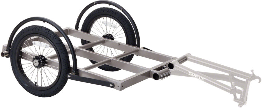 Surly Bill and Ted Trailers (Trailer Long Bed 16" Wheels Gray)