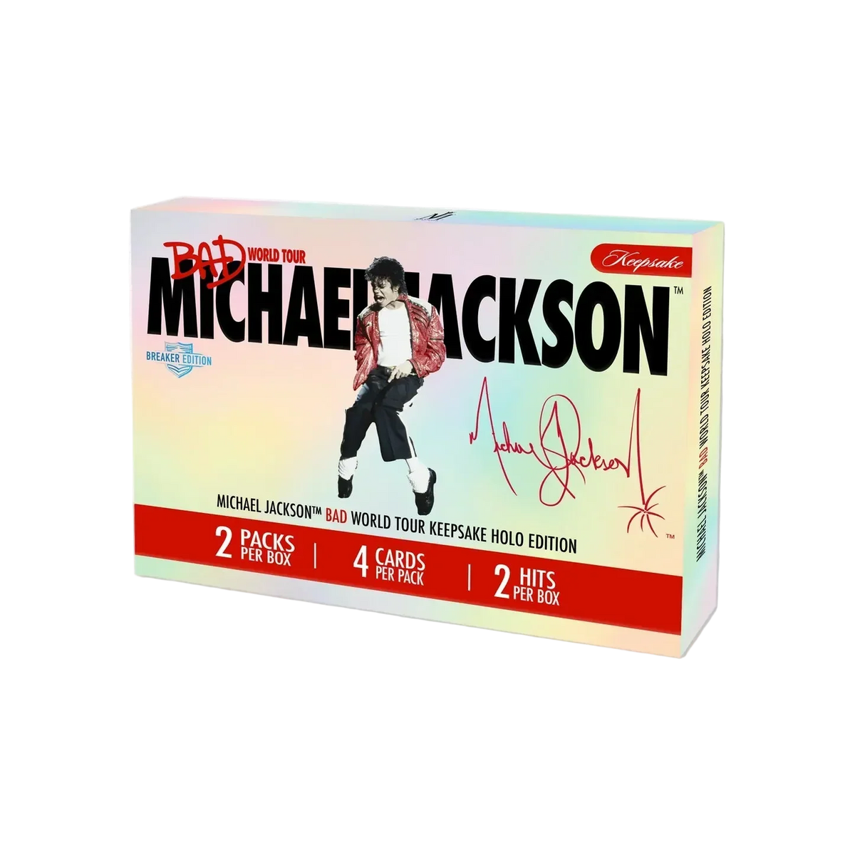 Michael Jackson Bad World Tour Keepsake Holo - Breaker Box (Factory Sealed Case of 10 Boxes (1 Complete Display))