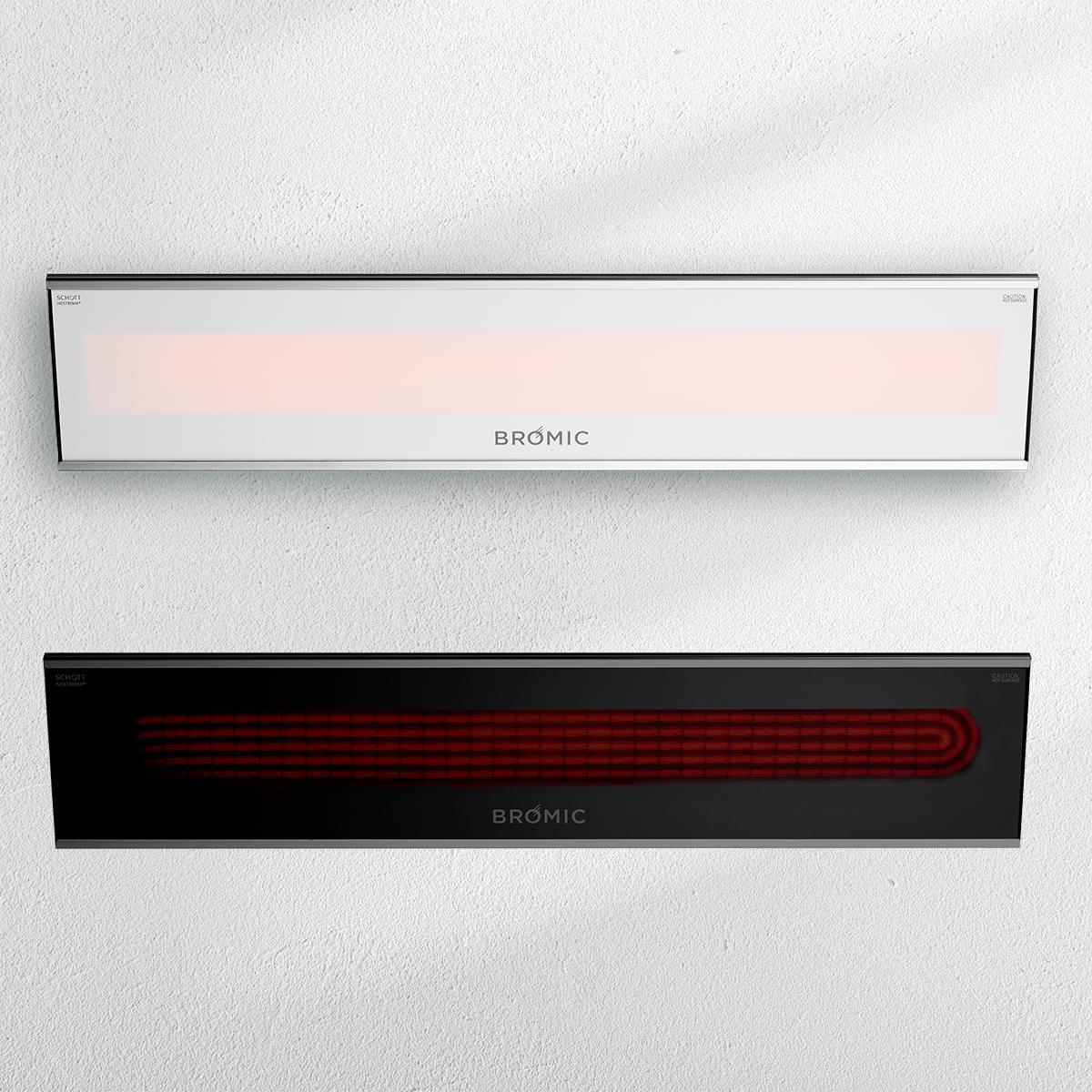Bromic Heating Platinum Smart-Heat™ Electric Outdoor Heater – Marine Grade (Black / 3400W (50.2 inches) / 208V)