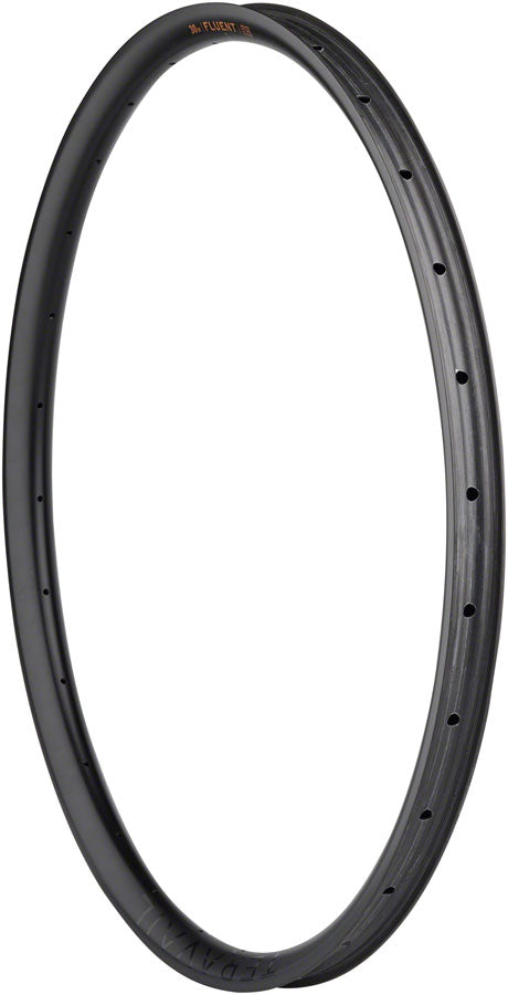 Teravail Fluent Mountain Rim - Rear, 29", Disc Brake, Matte Carbon, 28H