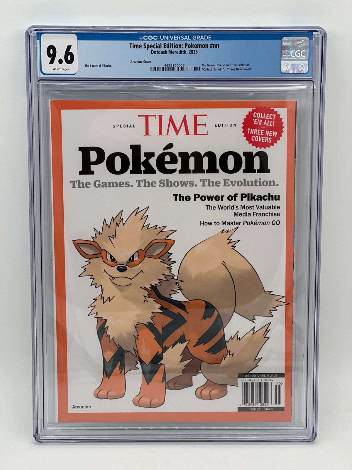 Time Magazine Special Edition: Pokemon Arcanine CGC 9.6