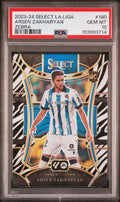 2023 Panini Select La Liga Zebra Arsen Zakharyan #180 /25 PSA 10
