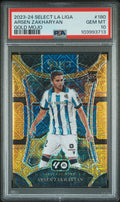2023 Panini Select La Liga Gold Mojo Arsen Zakharyan #180 /10 PSA 10