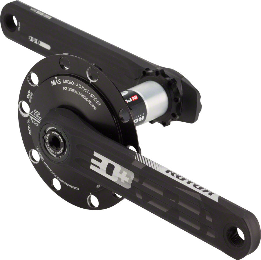 Rotor InPower 3D+ Power Meter Crankset (Powermeter Crankset 110 BCD Microadjust Spider (MAS) 170mm Length Black)