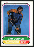 Cam Connor Autographed 1975-76 WHA O-Pee-Chee Rookie Card #48 Phoenix Roadrunners SKU #151406
