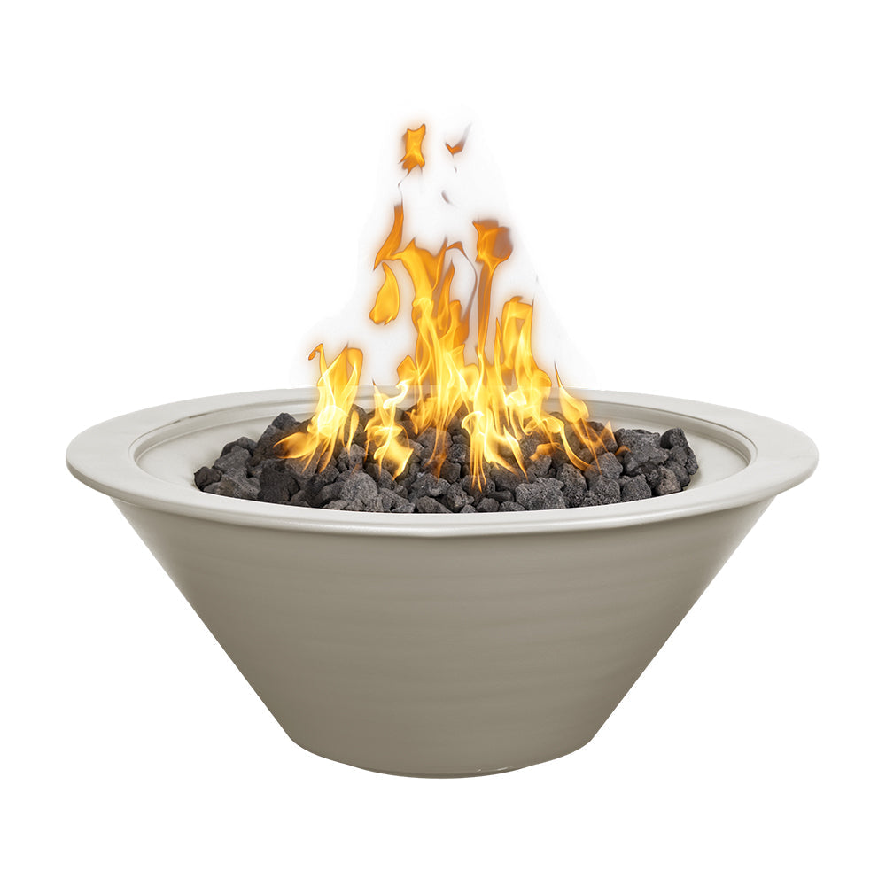 The Outdoor Plus Cazo Fire Bowl - Metal Powder Coat (36" / Match Lit Ignition / Silver Vein)
