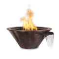 The Outdoor Plus Cazo Fire & Water Bowl - Hammered Copper (24" / Match Lit Ignition)