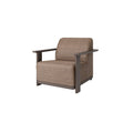 Corte Padded Club Chair Outdoor Patio Aluminum Eco Weave Cushion Seat (Pearl / Onyx)
