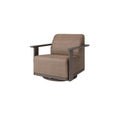Corte Padded Swivel Glider Club Chair Outdoor Patio Eco Weave Cushion (Hazel / Cocoa)