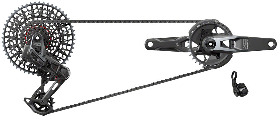 SRAM X0 T-Type Eagle V2 Transmission Groupset - 165mm Crank, 32t Chainring, AXS POD Controller, 10-52t Cassette, Rear Derailleur, Chain ,D2