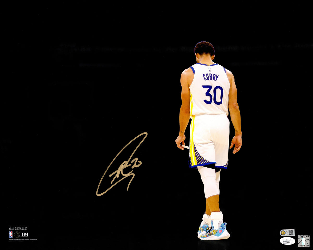 Stephen Curry Autographed 16x20 Photo Golden State Warriors Spotlight JSA
