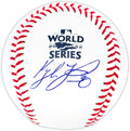 Kyle Tucker Autographed Official 2022 World Series Logo MLB Baseball Houston Astros Beckett BAS Witness Stock #220570