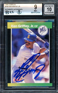 Ken Griffey Jr. Autographed 1989 Donruss Rookie Card #192 Seattle Mariners BGS 9 Auto Grade Gem Mint 10 Beckett BAS #14727814