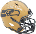 Devon Witherspoon Autographed Seattle Seahawks Camo Brown 2023 Salute to Service Full Size Speed Replica Helmet MCS Holo