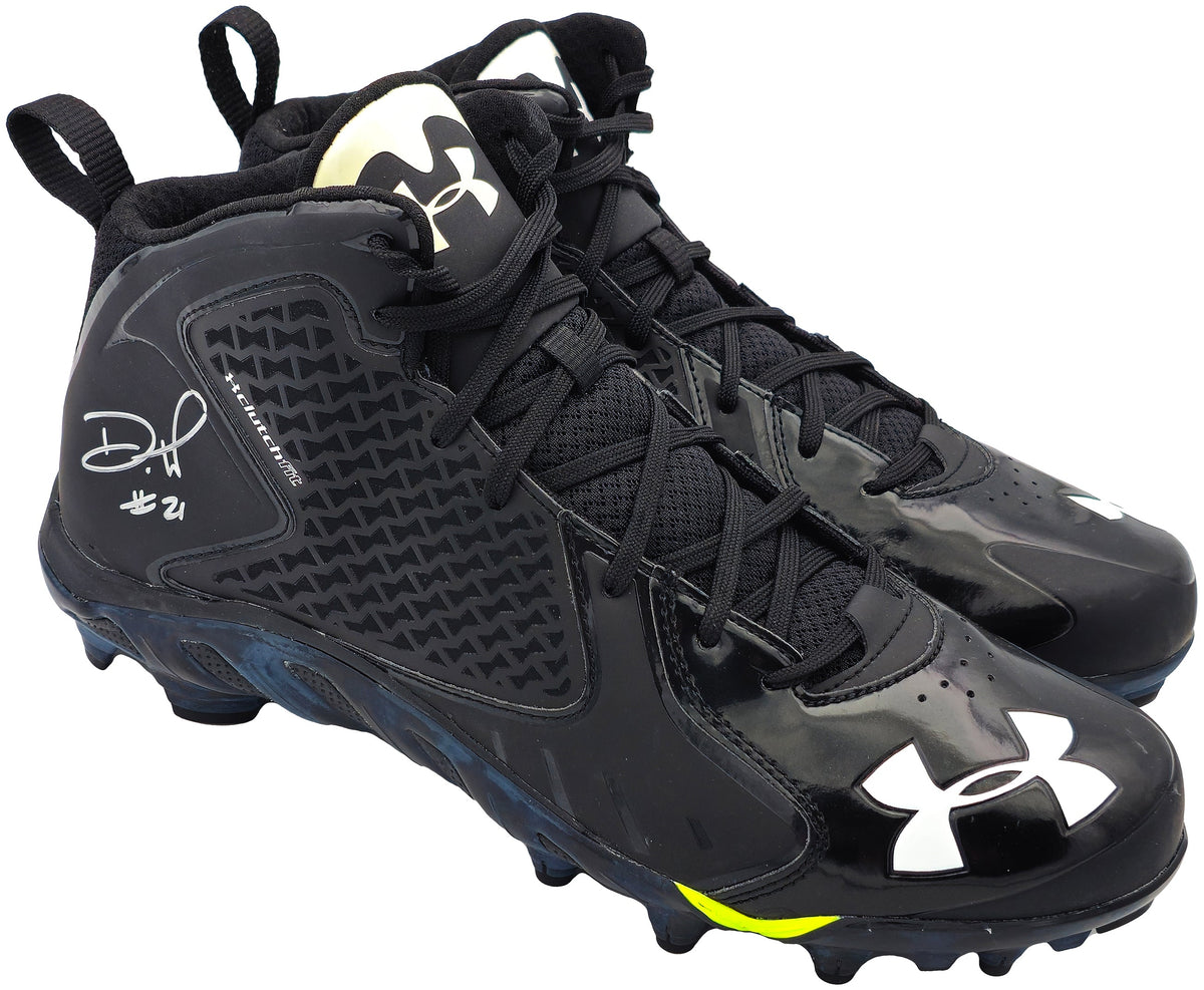 Devon Witherspoon Autographed Black Under Armour UA Team Spine Fierce MC Cleats Seattle Seahawks Size 12 MCS Holo