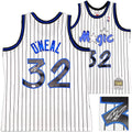 Orlando Magic Shaquille Shaq O'Neal Autographed White Authentic Mitchell & Ness 1993-94 HWC Swingman Jersey Size L Beckett BAS Witness