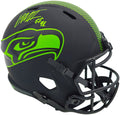 Byron Murphy II Autographed Seattle Seahawks Eclipse Black Full Size Speed Replica Helmet MCS Holo