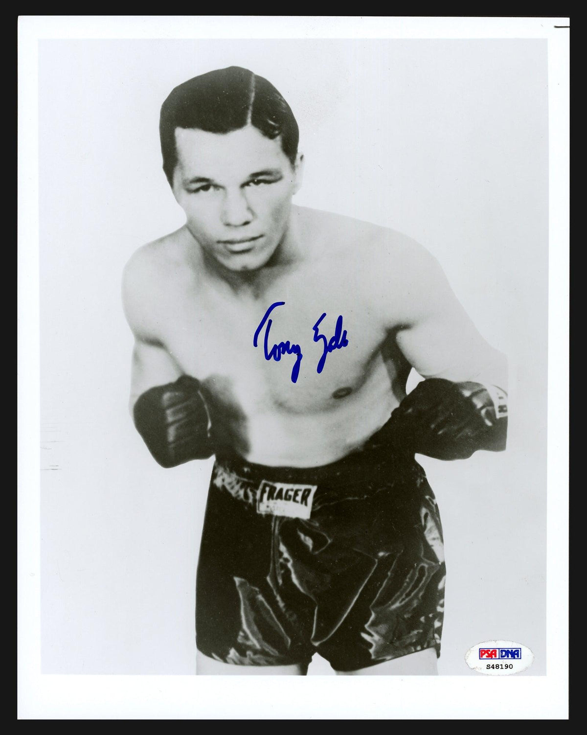 Tony Zale Autographed 8X10 Photo PSA/DNA Stock #208930