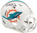 De'Von Achane Autographed Miami Dolphins White Speed Mini Helmet Beckett BAS QR