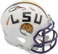 Odell Beckham Jr. Autographed LSU Tigers White Speed Mini Helmet Beckett BAS Witness