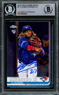 Vladimir Guerrero Jr. Autographed 2019 Topps Chrome Update Rookie Card #21 Toronto Blue Jays Beckett BAS #14863524