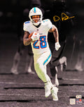 De'Von Achane Autographed 16x20 Photo Miami Dolphins Spotlight Beckett BAS Witness