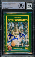 Gary Payton Autographed 1990-91 Smokey The Bear Rookie Card #14 Seattle Supersonics Auto Grade Gem Mint 10 Beckett BAS #14868893