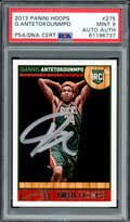 Giannis Antetokounmpo Autographed 2013 Panini Hoops Rookie Card #275 Milwaukee Bucks PSA 9 PSA/DNA #61196737