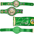 Floyd Mayweather Jr. Autographed Green WBC World Championship Boxing Belt "TBE" Beckett BAS Witness