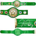 Floyd Mayweather Jr. Autographed Green WBC World Championship Boxing Belt "TBE" Beckett BAS Witness