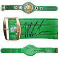 Mike Tyson Autographed Green WBC World Championship Belt Beckett BAS Witness Stock #210832