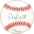 David West Autographed Official NL Baseball New York Mets "10/29/88" Beckett BAS #BK44394