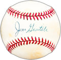 Jim Gentile Autographed Official AL Baseball Baltimore Orioles Beckett BAS #BK44415