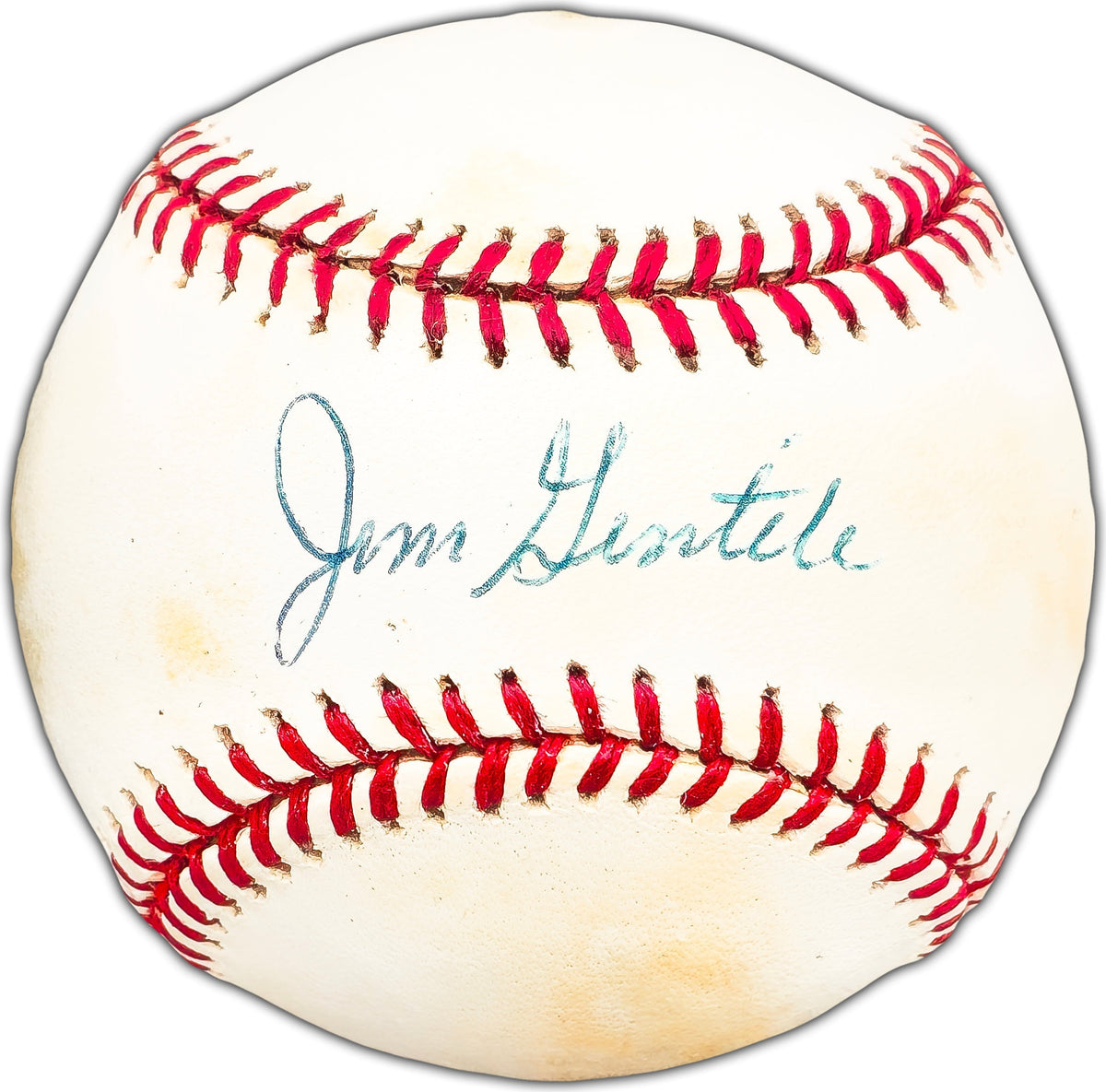 Jim Gentile Autographed Official AL Baseball Baltimore Orioles Beckett BAS #BK44415