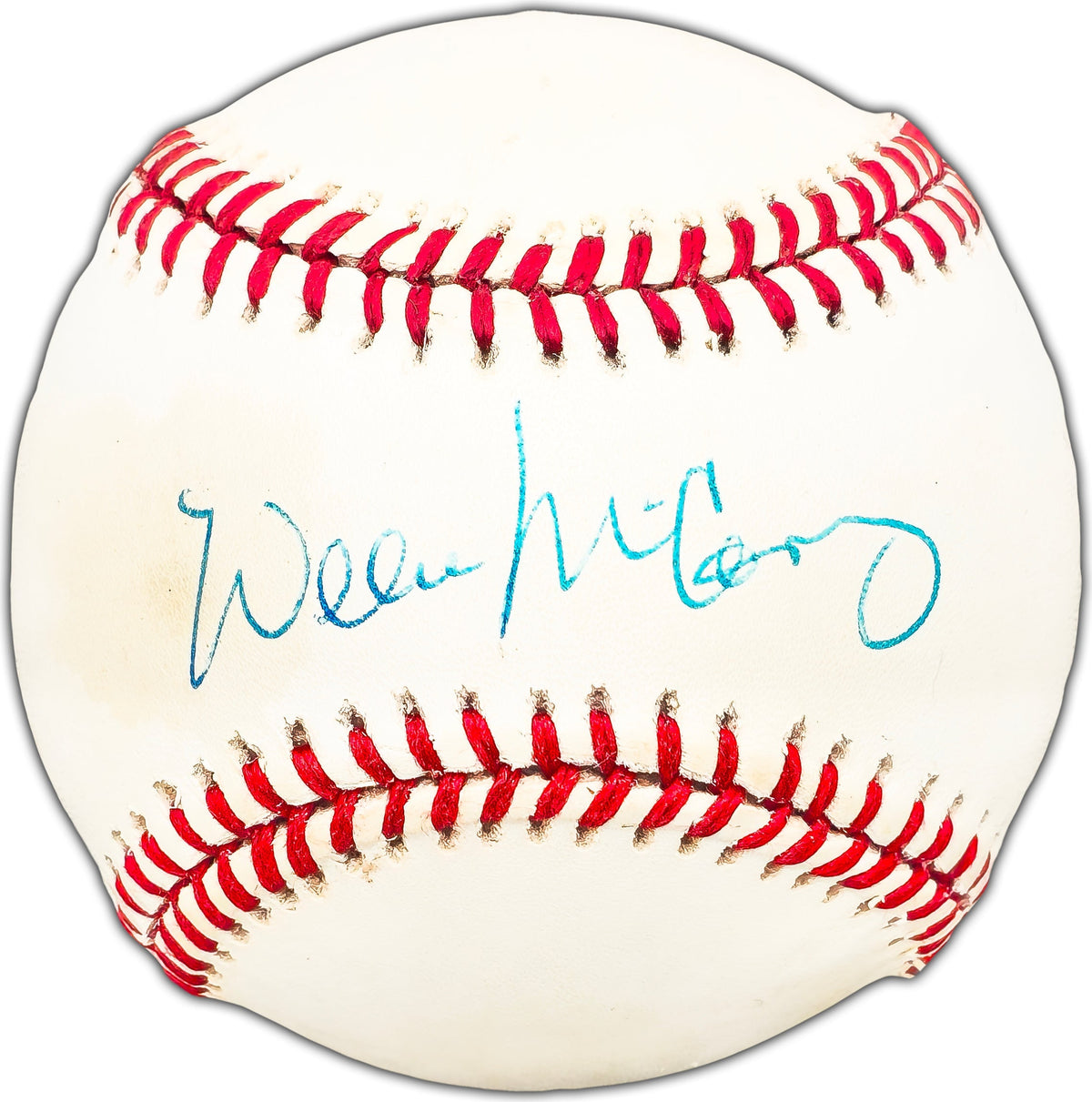 Willie McCovey Autographed Official NL Baseball San Francisco Giants Beckett BAS #BK44456