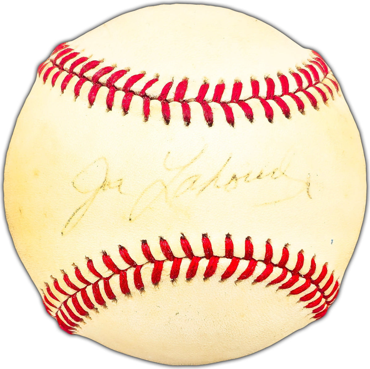 Joe Lahoud Autographed Official MacPhail AL Baseball Boston Red Sox Beckett BAS #BK44466