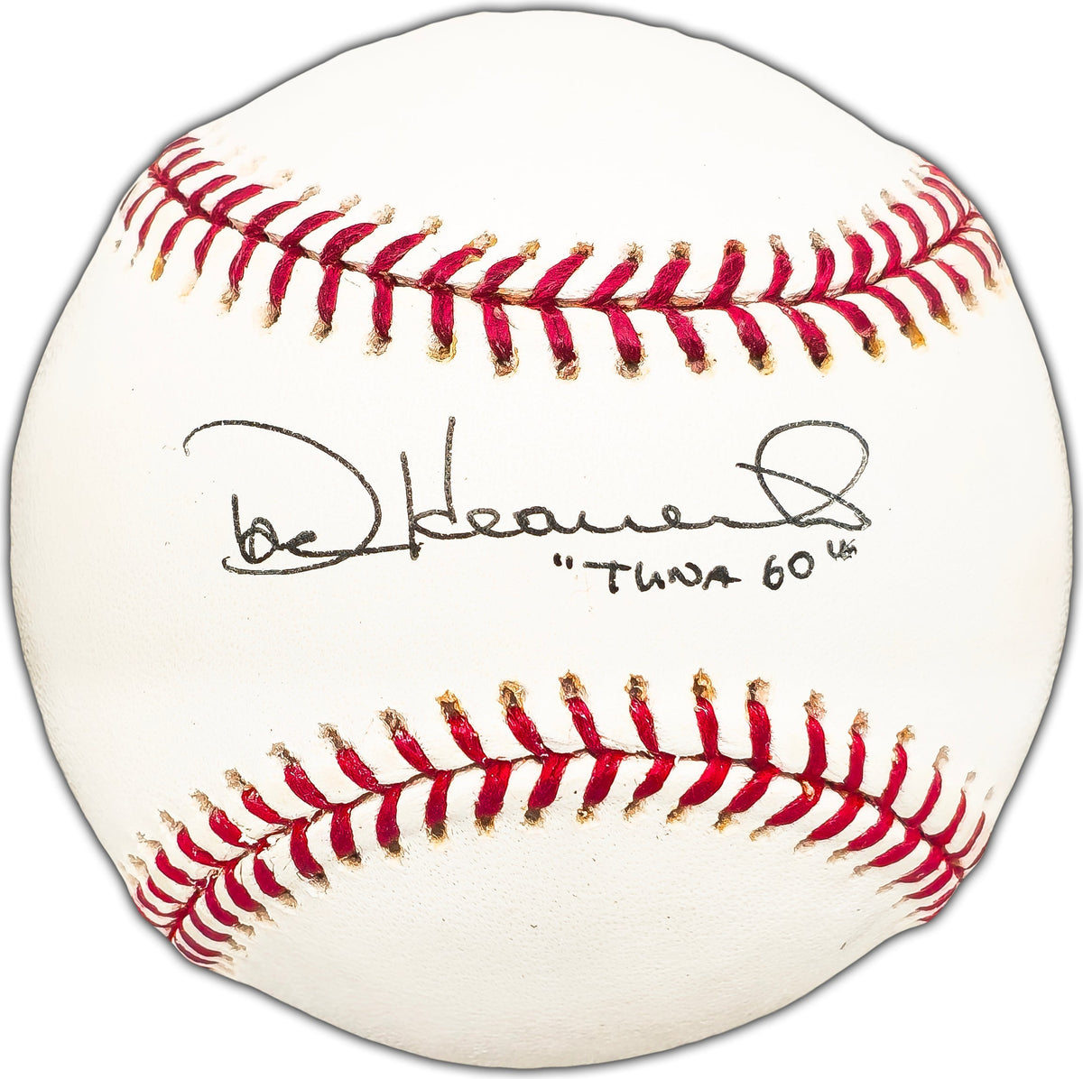 Dave Heaverlo Autographed Official MLB Baseball San Francisco Giants, Oakland A's "Tuna 60" Beckett BAS #BK44516