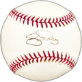 Jim Presley Autographed Official MLB Baseball Seattle Mariners, Atlanta Braves Beckett BAS #BK44521