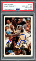 Kevin Garnett Autographed 1995 Topps Rookie Card #237 Minnesota Timberwolves PSA 8.5 Auto Grade Gem Mint 10 PSA/DNA #68018663