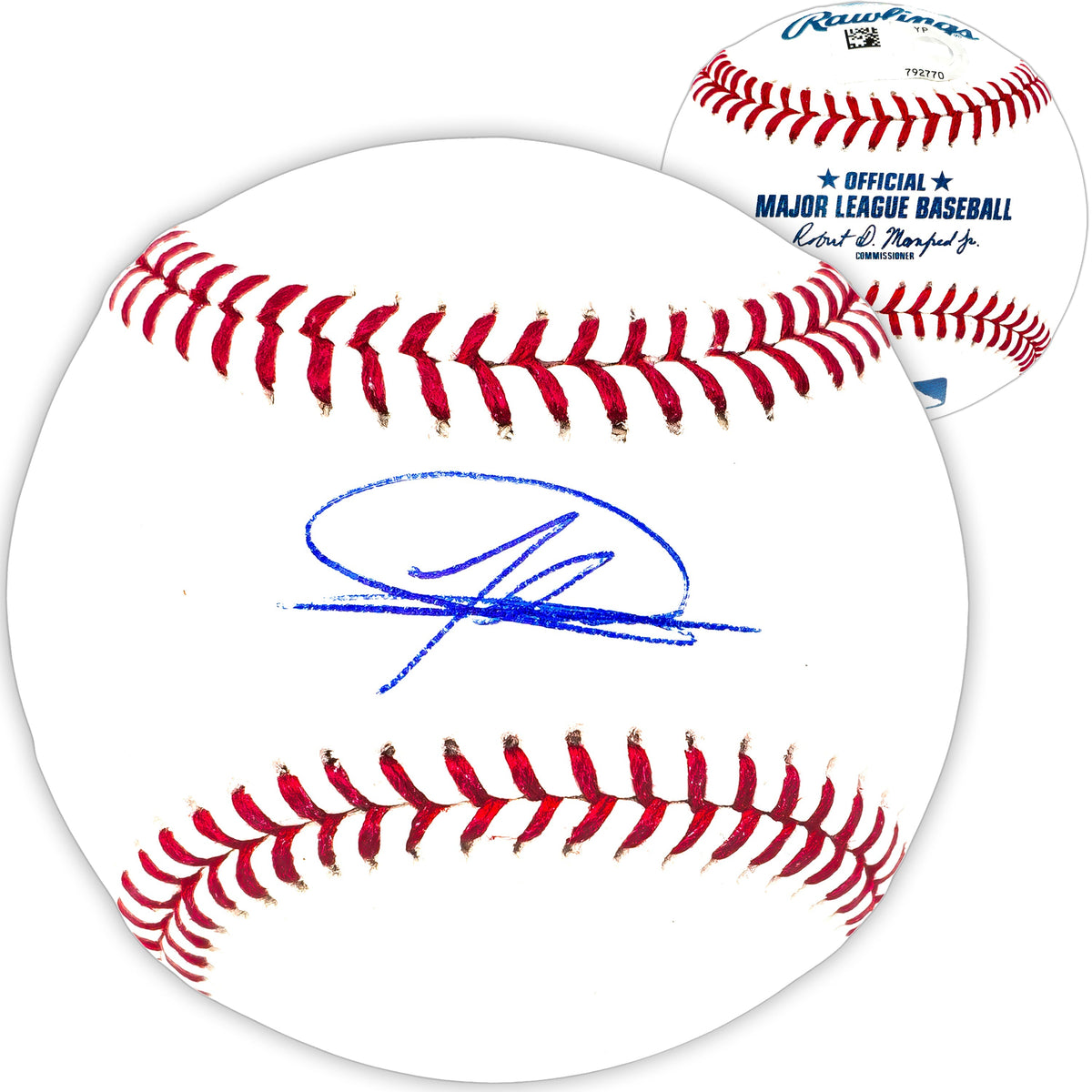 Jasson Dominguez Autographed Official MLB Baseball New York Yankees Fanatics and MLB Holo