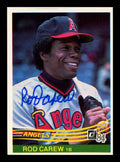 Rod Carew Autographed 1984 Donruss Card #352 California Angels Stock #211306
