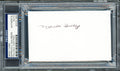 Marshall Goldberg Autographed 3x5 Index Card University of Pittsburgh, Chicago Cardinals PSA/DNA Stock #211340
