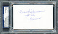 Gene Hickerson Autographed 3x5 Index Card Cleveland Browns Blue Sharpie PSA/DNA Stock #211343