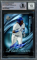 Vladimir Guerrero Jr. Autographed 2019 Bowman Platinum Presence Card #PP-2 Toronto Blue Jays Auto Grade Gem Mint 10 Beckett BAS #16338003