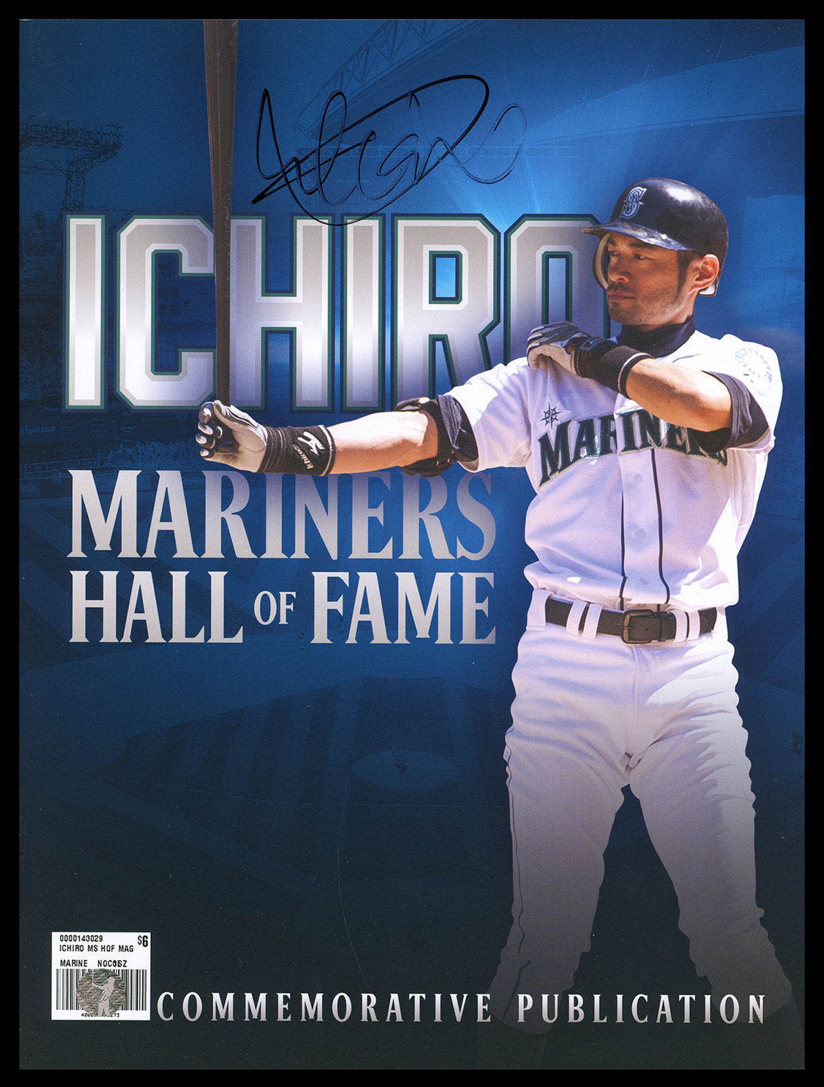 Ichiro Suzuki Autographed Seattle Mariners Hall of Fame Program IS Holo SKU #211724